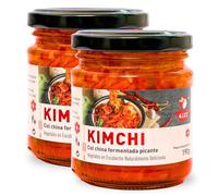 Kimchi Coreano & Col China Fermentada Picante - Auténtica Receta Tradicional, Fermentación Natural, Sabor Intenso y Crujiente - Pack Laborawi (380g)