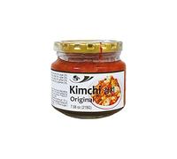 Kimchi coreano original 200 g en tarro de cristal, col fermentada picante con chile, ajo y especias, ideal para ramen, arroz, noodles y guarniciones