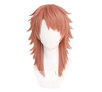 Kimetsu no Yaiba Sabito Cosplay Wig Blade of Light Orange Halloween Anime Synthetic Hair +Wig Cap