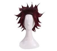 Kimetsu no Yaiba Tanjirou Kamado Cosplay Wig Short Red Heat Resistant Synthetic Hair Wig + Wig Cap