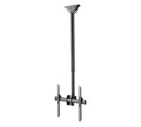 KIMEX 014-4015 - Soporte para TV (instalación de techo), función orientable, inclinable, para pantalla de 32 pulgadas, altura ajustable, 106 - 156 cm