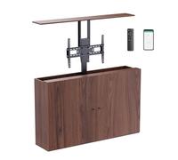 KIMEX 021-1000K1 - Mueble de TV con soporte elevador motorizado conectado - 37-65" - Altura ajustable 79-184 cm
