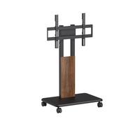 KIMEX 030-1804 - Soporte de TV con ruedas para pantalla de 32 a 85 pulgadas, acabado en madera
