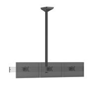 Kimex 031-4332K2 Soporte de techo para 3 pantallas 32" VESA 75x75 a 100x100 Máx 19,5kg