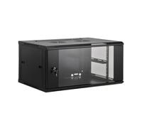 KIMEX - Armario Rack 19" de Pared - Ancho 600mm, Fondo 450mm, Altura 4U - Negro - 111-6404