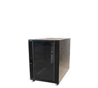 KIMEX - Armario Rack 19" de Suelo - Ancho 600mm, Fondo 800mm, Altura 15U - Negro - 112-6815K