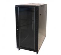 KIMEX - Armario Rack 19" de Suelo - Ancho 600mm, Fondo 1000mm, Altura 33U - Negro - 112-6133K