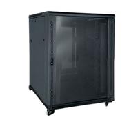 KIMEX - Armario Rack 19" de Suelo - Ancho 600mm, Fondo 600mm, Altura 15U - Negro - 112-6615K