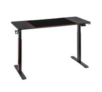 Kimex Escritorio Gaming Sentado-de Pie Con Iluminación Rgb Y Panel De Control Creativo (multimotor), Negro