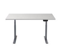 Kimex Escritorio Motorizado Sentado/de Pie 180x75cm, Altura 62-128cm, Tablero Blanco / Base Gris, Conectado