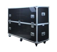 Kimex KIMEX 103 5570 Maleta para 2 Pantallas 55" a 70" Maleta de transporte profesional para 2 pantallas de 55" a 70", con interior de espuma, correas de