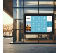Kimex Kimex 162-5501TP Pantalla Táctil Exterior 55" Full HD Pantalla profesional táctil de 55" para señalización digital exterior con brillo de 3500 cd/m²,