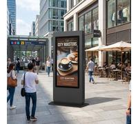 Kimex Kimex Tótem Vídeo LED Outdoor 65" Full HD 5000 cd 24/7 Tótem de vídeo LED para exteriores con pantalla de 65", brillo extremo de 5000 cd/m² y