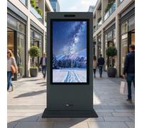 Kimex Kimex Tótem Vídeo Outdoor Doble Cara 55" Full HD 24/7 Tótem de señalización digital para exteriores con dos pantallas Full HD de 55", alto brillo y