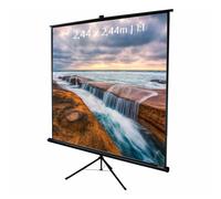 Kimex Pantalla de Proyección con Trípode 2.44x2.44m Formato 1:1
