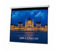 Kimex Pantalla de Proyección Eléctrica 3x2.25m Formato 4:3