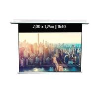 KIMEX - Pantalla de proyección - Eléctrica empotrable - Tamaño Imagen 2,00 x 1,25m - Formato 16/10 - Función WiFi - 048-1532W