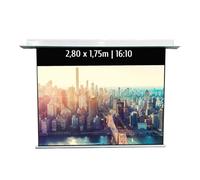 KIMEX - Pantalla de proyección - Eléctrica empotrable - Tamaño Imagen 2,80 x 1,75m - Formato 16/10 - Función WiFi - 048-1536W
