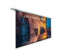 KIMEX - Pantalla de proyección - Eléctrica empotrable - Tamaño Imagen 2,60 x 1,46m - Formato 16/9 - Función WiFi - 048-1515W