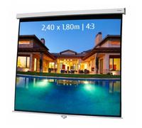 Kimex Pantalla de Proyección Manual 2.40x1.80m Formato 4:3