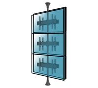 Kimex Soporte de Suelo a Techo Inclinable para 6 TV 32"-75" VESA 400x400 Máx. 30Kg