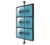 Kimex Soporte de Suelo a Techo Inclinable para 6 TV 32''-75'' VESA 600x400 Máx. 30Kg
