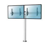 Kimex Soporte de Suelo Atornillable para 2 TV 43"-49" Altura 175cm VESA 400x400 Máx. 50Kg