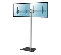 Kimex Soporte de Suelo Inclinable para 2 Pantallas de TV 43''-49'' Altura 240cm VESA 400x400 Máx 50Kg