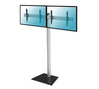 Kimex Soporte de Suelo para 2 TV 50"-55" Altura 240cm VESA 600x400 Máx. 50Kg