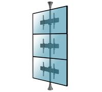 Kimex Soporte de Suelo/Techo Inclinable para 3 Pantallas 32''-75'' VESA 400x400 Máx. 30Kg