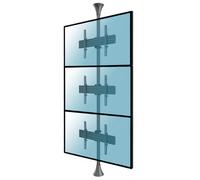 Kimex Soporte de Suelo/Techo Inclinable para 3 Pantallas de TV 32''-75'' VESA 600x400 Máx 30Kg