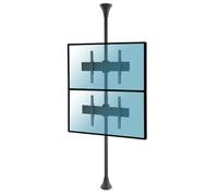 Kimex Soporte de Suelo/Techo para 2 Pantallas de TV 32''- 75'' Altura 240cm VESA 400x400 Máx 30Kg
