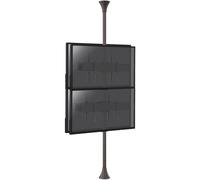 Kimex Soporte de Suelo/Techo para 4 Pantallas de TV 32''-75'' Altura 240cm VESA 400x400 Máx 30Kg