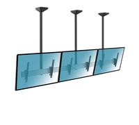 Kimex Soporte de Techo Menú Board para 3 TV 45"-50" Altura 150cm VESA 600x400 Máx. 50Kg