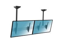 Kimex Soporte de Techo para 2 Pantallas de TV 45"-55" Altura 100cm VESA 600x400 Máx 50Kg