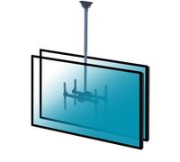 Kimex Soporte de Techo para 2 TV 37"-70" Altura Ajustable 106-156cm VESA 600x400 Máx. 45Kg