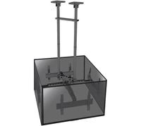 Kimex Soporte de Techo para 4 Pantallas de TV 50"-75" Ajustable 86-325cm VESA 600x400 Máx. 45Kg