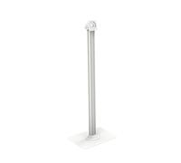 KIMEX - Soporte para Tablets - Compatibilidad VESA 75x75 - Montaje en Suelo - Altura 110 cm - Función inclinable + rotativa - Blanco - 091-4002