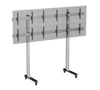 KIMEX - Soporte para TV - Montaje en Suelo - para 6 TV 50''-55'' - con Ruedas - Altura 240cm - 031-2602K2