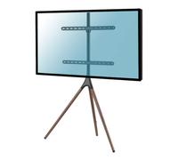 Kimex Soporte TV con Caballete para Pantallas 45''- 65'' VESA 600x400 Máx. 32Kg Negro/Nogal