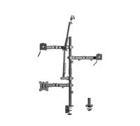 Kimex Streaming Soporte de Mesa para Monitor Luz Cámara y Micrófono de 17" a 32"