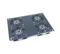 Kimex Tapa Superior 4 Ventiladores para Armario Rack 19" con Termostato