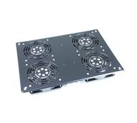 KIMEX - Tapa Superior de 4 Ventiladores - para Armario Rack 19'' - con termostato - 110-0205