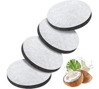 KIMHOME Paquete de 4 filtros de agua, compatibles con botellas de filtro de agua Brita Fill & Go, botellas deportivas y jarras, filtro de carbón activado de 5,5 cm que reduce el cloro, las