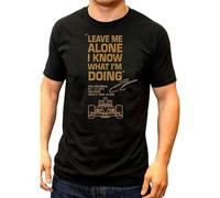 Kimi Raikkonen Leave Me Alone I Know What I'm Doing Men's T-Shirt Unisex Black Cotton Print tee Shirts XL