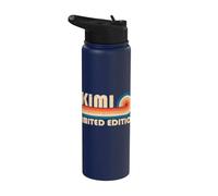 KIMI Retro 70s 80s Sunset Stripe Stainless Steel Insulated Water Bottle