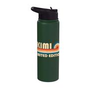 KIMI Retro 70s 80s Sunset Stripe Stainless Steel Insulated Water Bottle