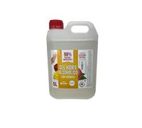 KIMIA - Gel Hidroalcohólico Aroma a Mango 5L | Desinfectante de Manos | Hidrata y Suaviza la Piel | Aroma Fresco y Agradable | Elimina Gérmenes y Bacterias | con 70% Alcohol | Higiene sin Agua o Jabón