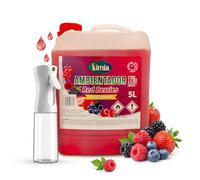 KIMIA - Pack Ambientador de Hogar Concentrado Red Berries 5L + Pulverizador | Perfumador con Fragancia a Frutos Rojos | Para Cualquier Estancia de Casa y Oficina | Ambiente Fresco y Perfumado