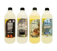 KIMIA - Pack Colección Completa NeoPure 4 x 1L | Kit Neutralizador de Malos Olores Profesional | Elimina Olor de Mascotas, Tabaco, Humedad y Cocina | Tecnología de Neutralización Molecular